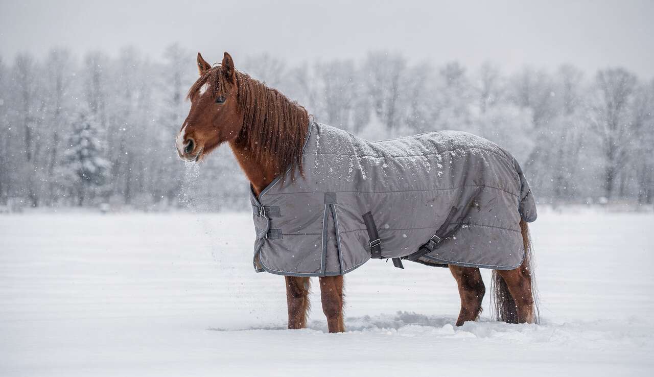 Faut-il couvrir son cheval en hiver ?