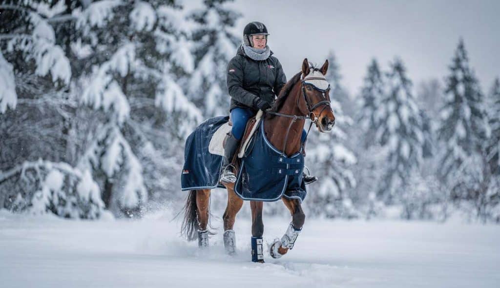 Conseils et astuces pour vivre l'hiver à cheval