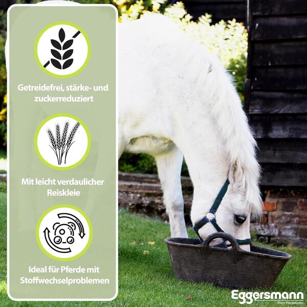 Eggersmann Mein Pferdefutter ReVital Cubes Nourriture pour Chevaux sans céréales pour Chevaux et poneys 25 kg Soutien en Cas de problèmes métaboliques