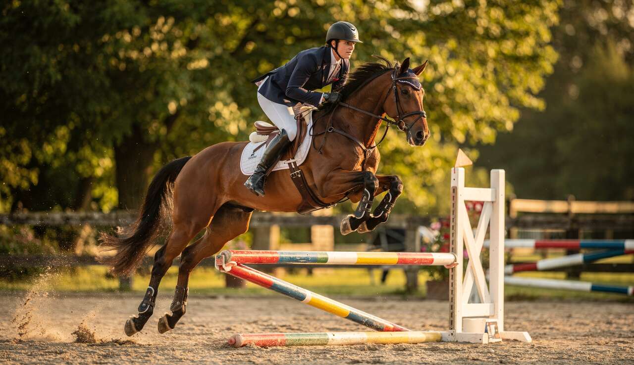 L'harmonie entre le cavalier et le cheval pendant le saut