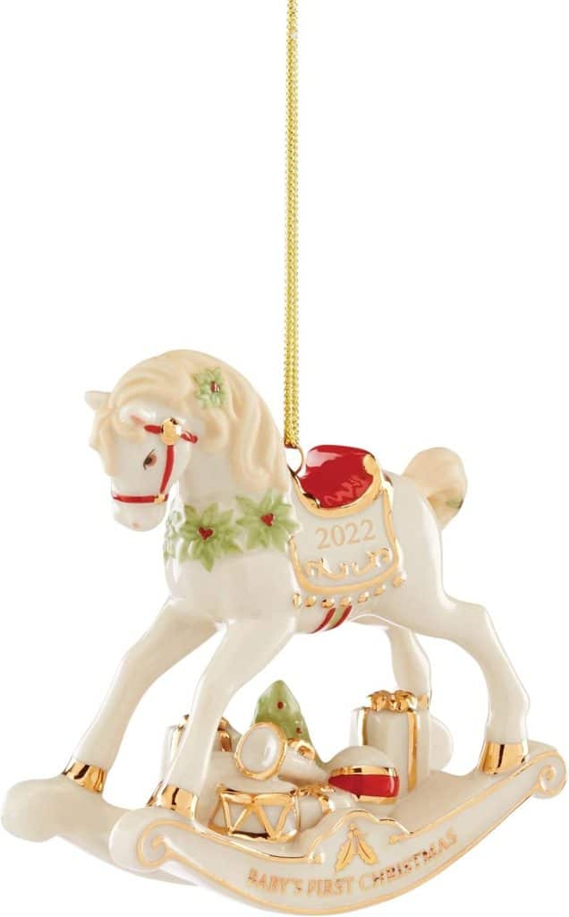 Avis sur le cheval à bascule vintage 2026 de Lenox en porcelaine multicolore