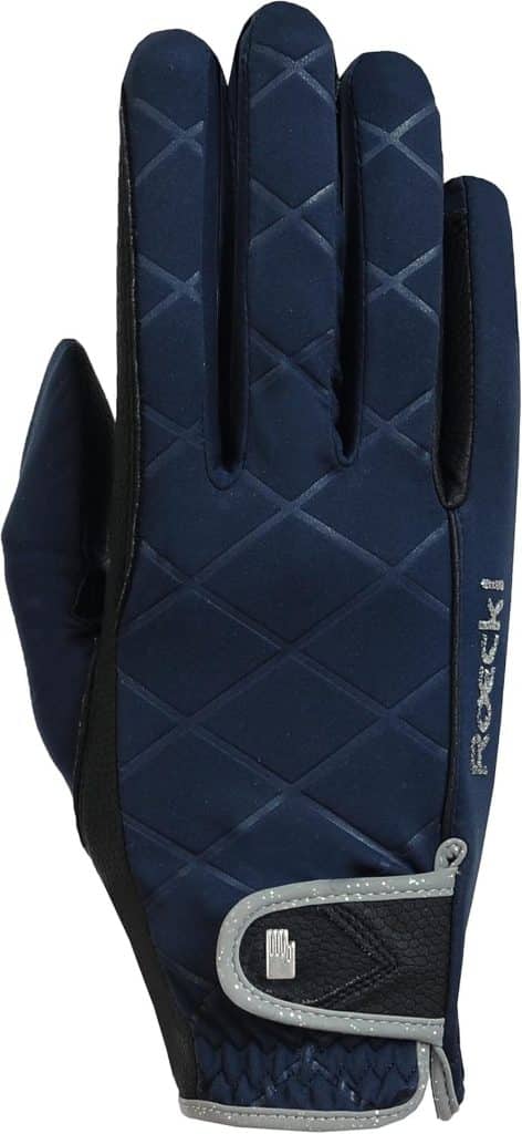 Test des gants d'équitation hiver Roeckl Sports Julia femme 8 bleu nuit