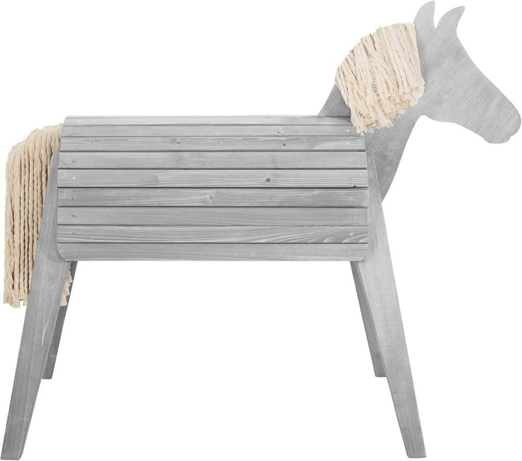 Test du cheval d'équitation en bois massi Roba : résiste aux intempéries