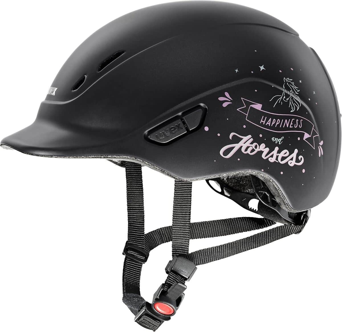 Test : uvex kidoxx, casque d'équitation enfant léger et réglable noir mat