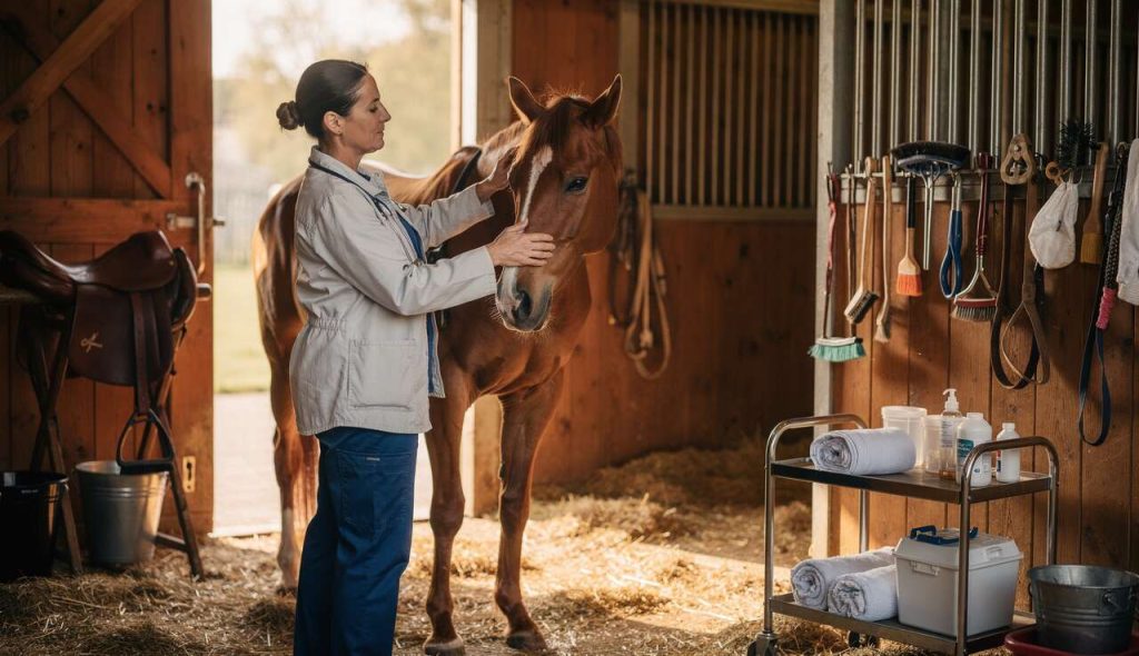 Comprendre le Tildren et les bisphosphonates chez le cheval
