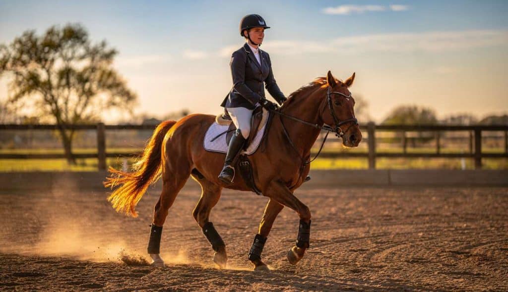Améliorer le contrôle des allures et de la direction : exercice essentiel pour cavaliers