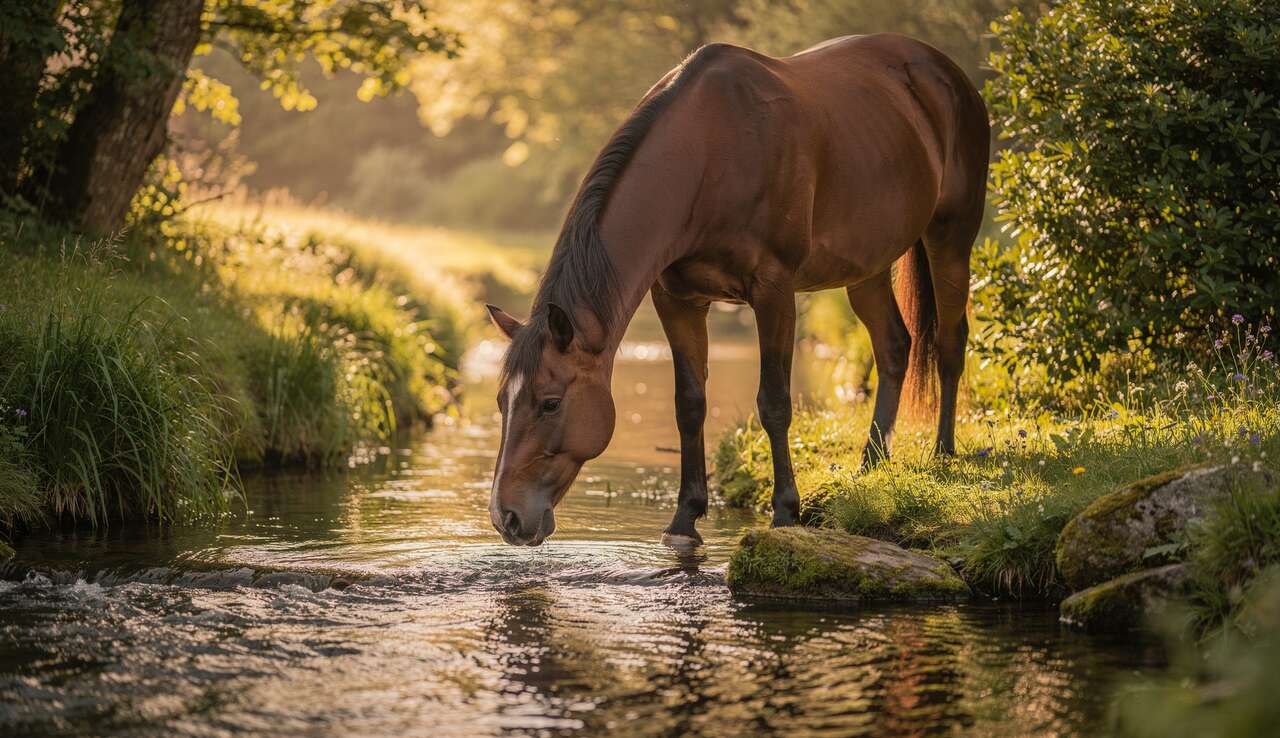 Solutions naturelles pour drainer son cheval