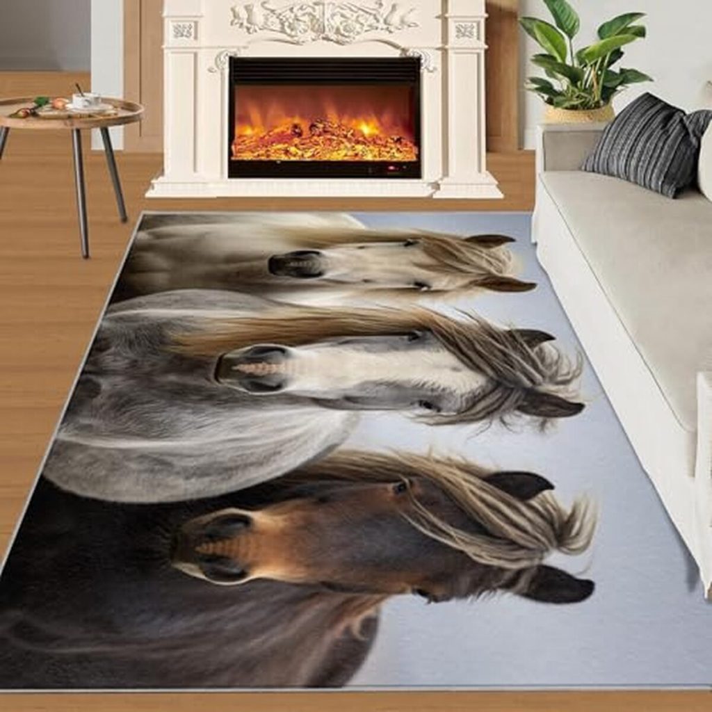 Test du tapis SANSJI cheval blanc : design amusant et antidérapant