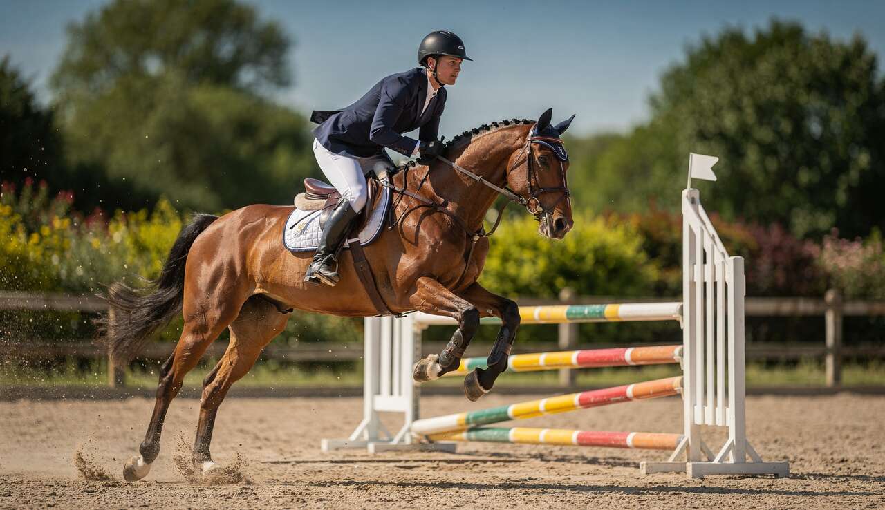 Le bon abord en saut d'obstacles : techniques et astuces