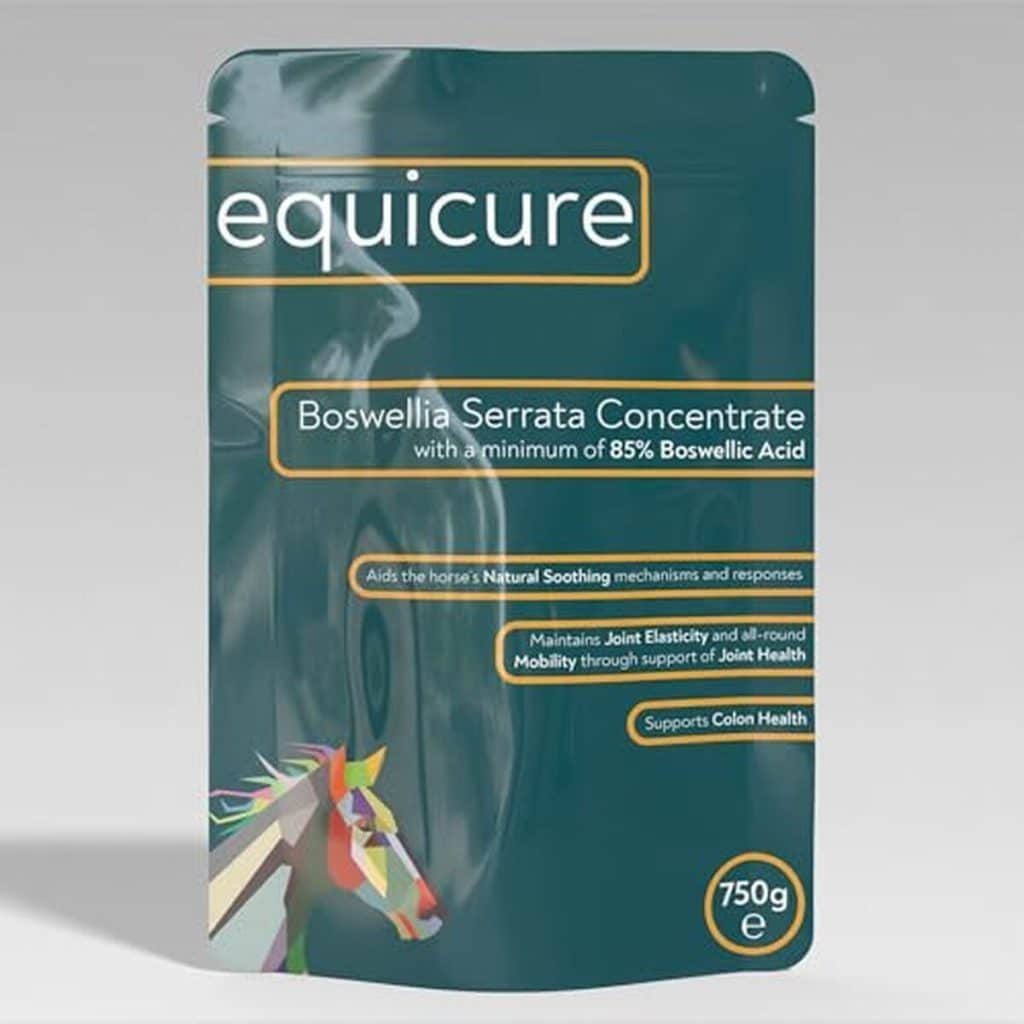 Test de la poudre Boswellia Equicure pour chevaux