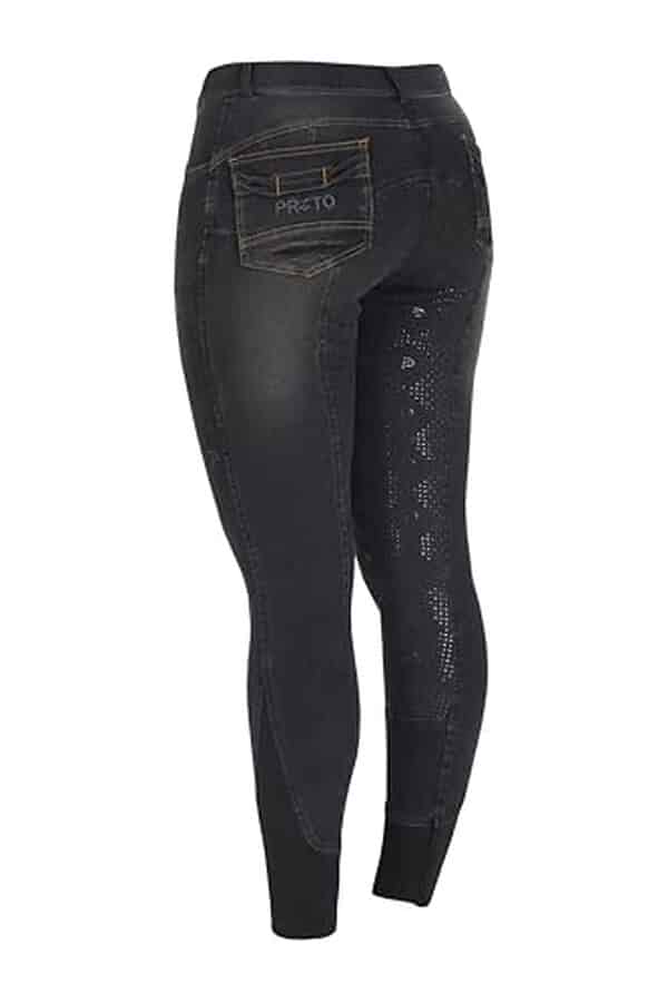 Découvrez notre analyse détaillée du pantalon d'équitation Preto en denim grip silicone : confort, adhérence et performance au rendez-vous pour les cavaliers exigeants.