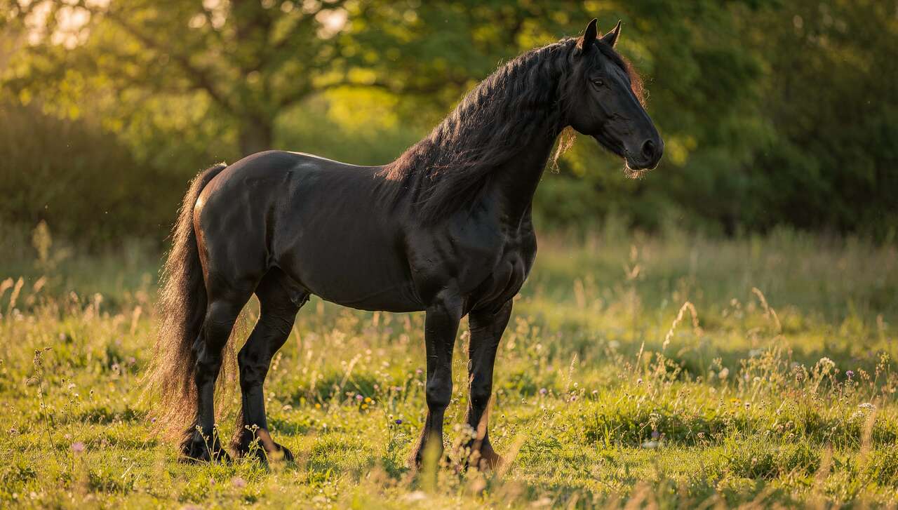 Caract&eacute;ristiques physiques du cheval frison