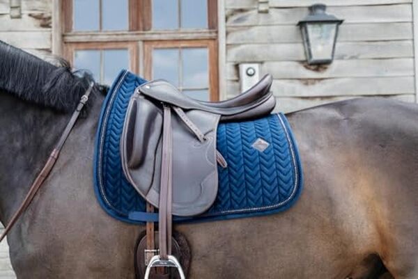 Découvrez notre avis détaillé sur le tapis de selle Full navy en velours, idéal pour les passionnés de dressage à la recherche d'élégance et de confort optimal lors des compétitions.