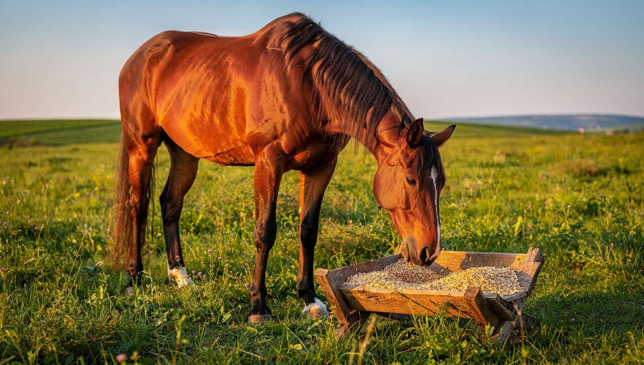 Taux d'amidon dans l'alimentation des chevaux : guide essentiel
