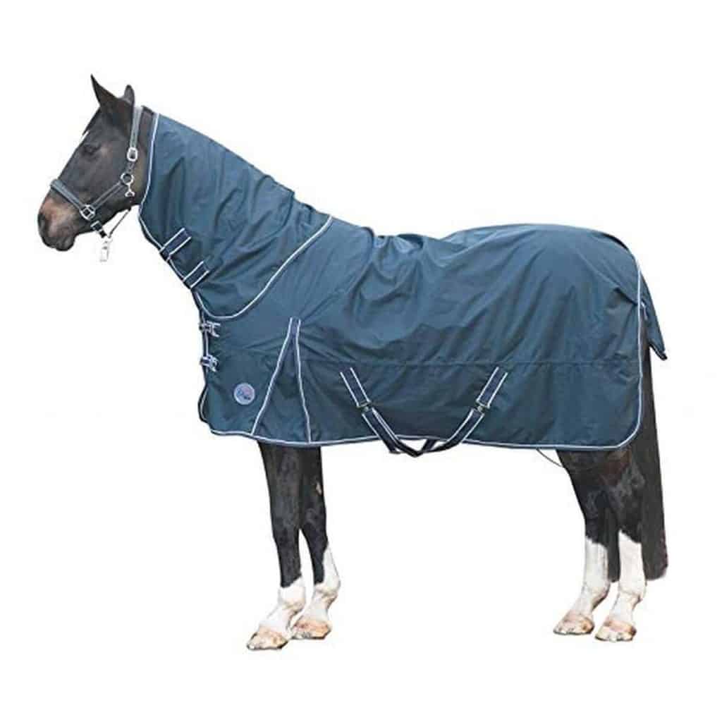 Test : couverture d'extérieur HKM Starter 300g bleu foncé 135 cm