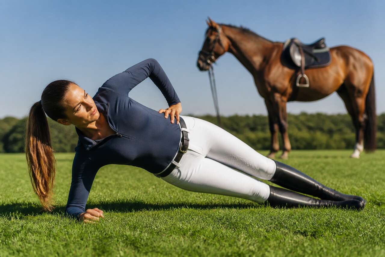 Exercices de gainage recommand&eacute;s pour les cavaliers