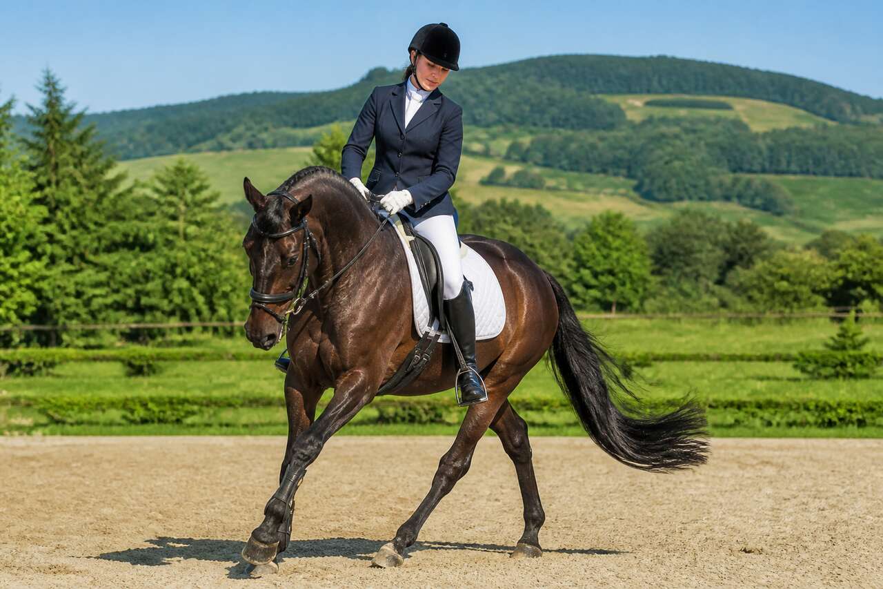 Exercices pour am&eacute;liorer l'incurvation du cheval