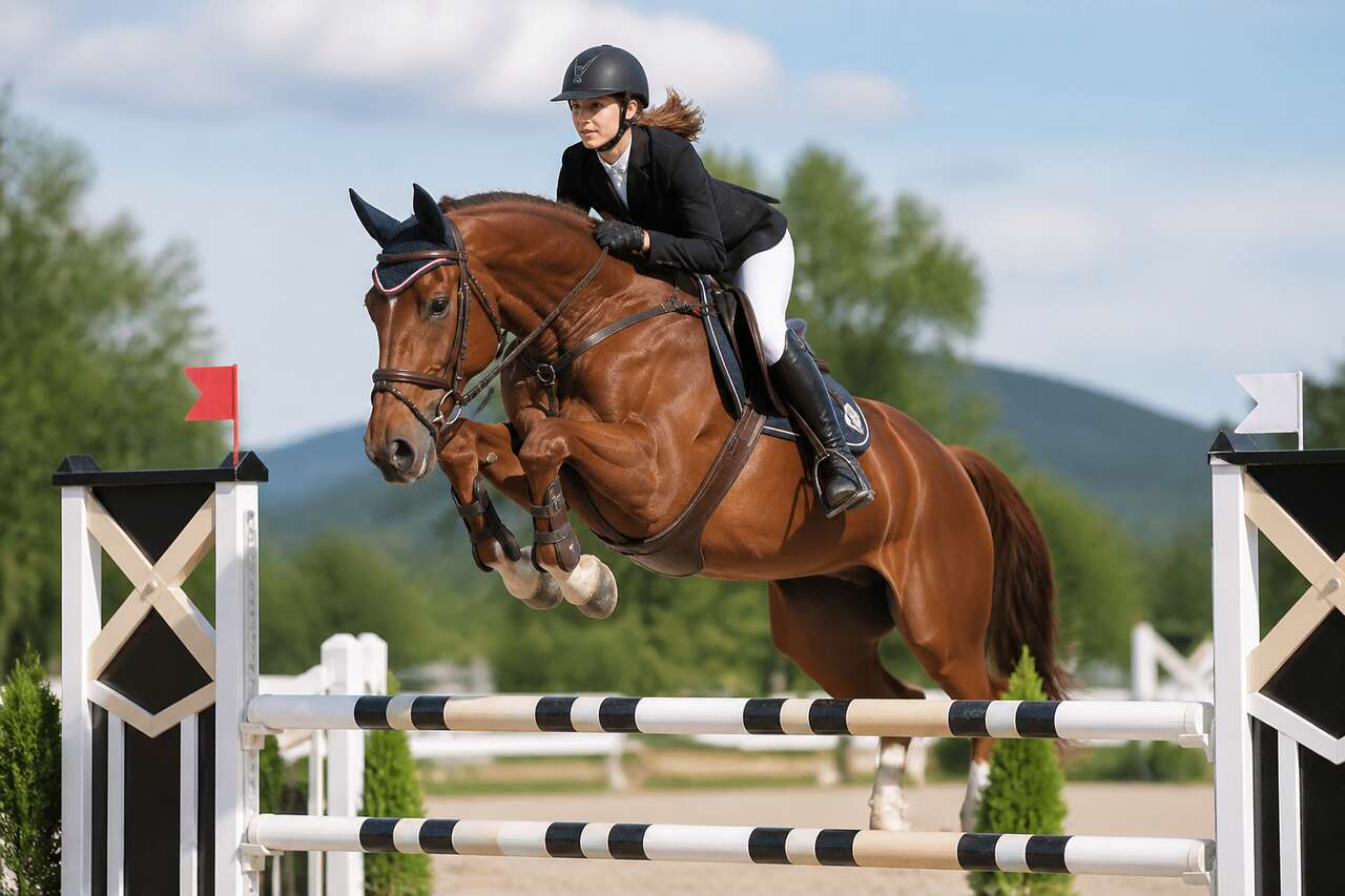 Les équilibres du cavalier à cheval