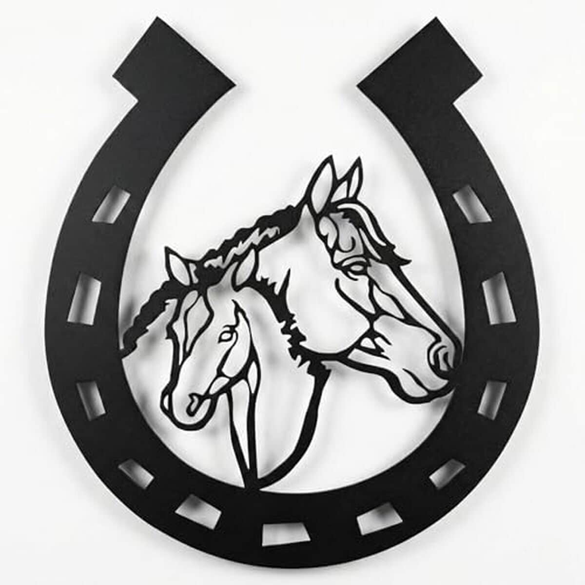 Avis : art mural Dekadron tête de cheval en métal