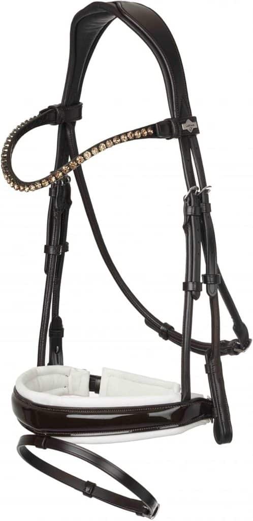 Test de la bride de dressage marron LeMieux Kudos