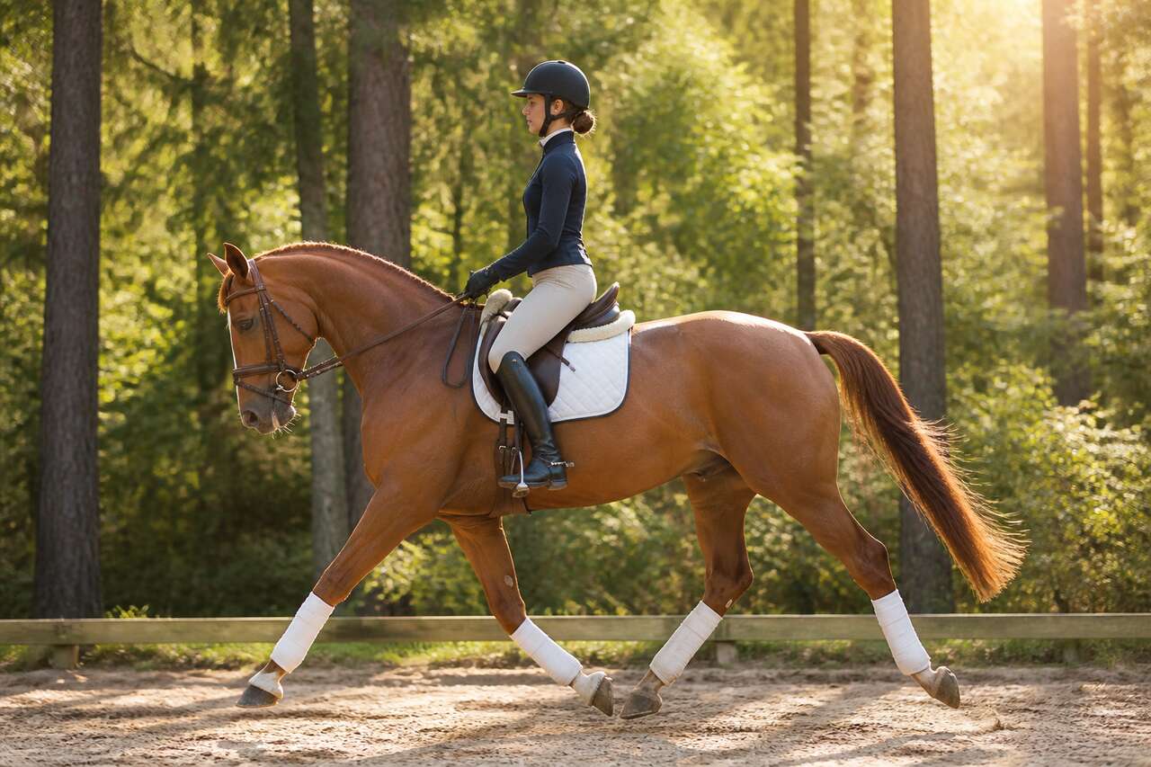 Importance de la position des coudes &agrave; cheval