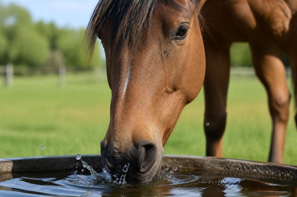 Hydratation estivale du cheval : gestes essentiels à adopter