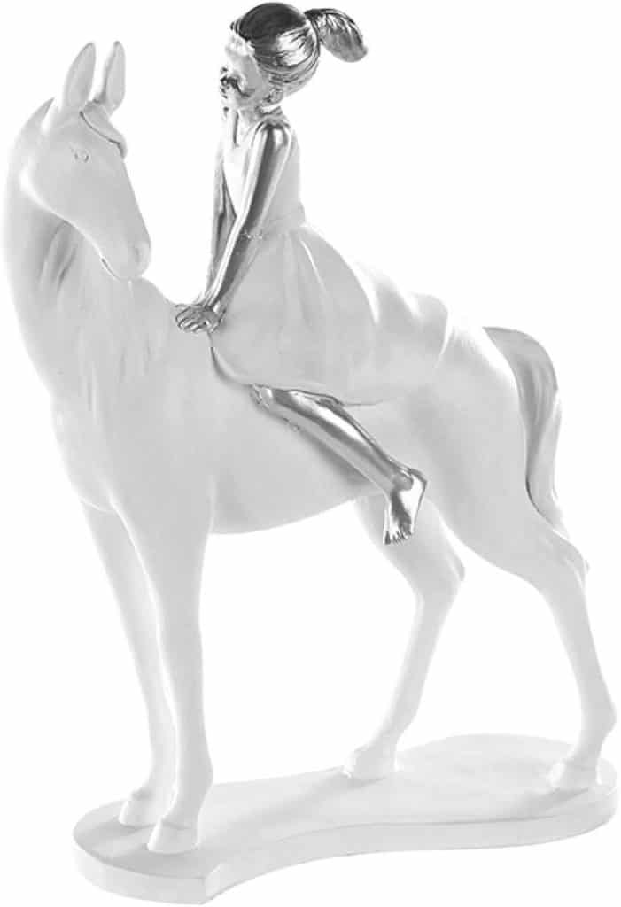 Avis sur la sculpture design Brillibrum cheval en polyrésine blanc/argenté