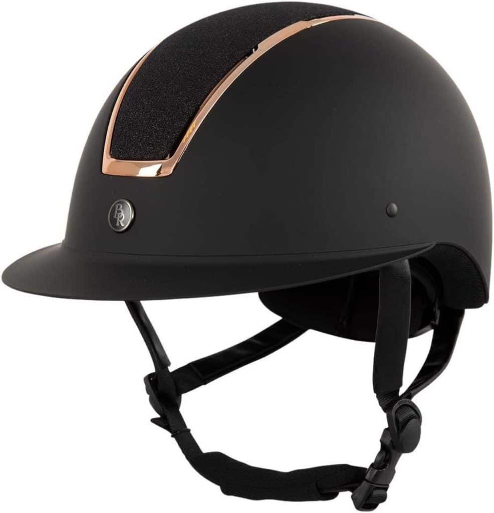 Test de la bombe d'équitation Bieman de Haas BR Omega noir/rose