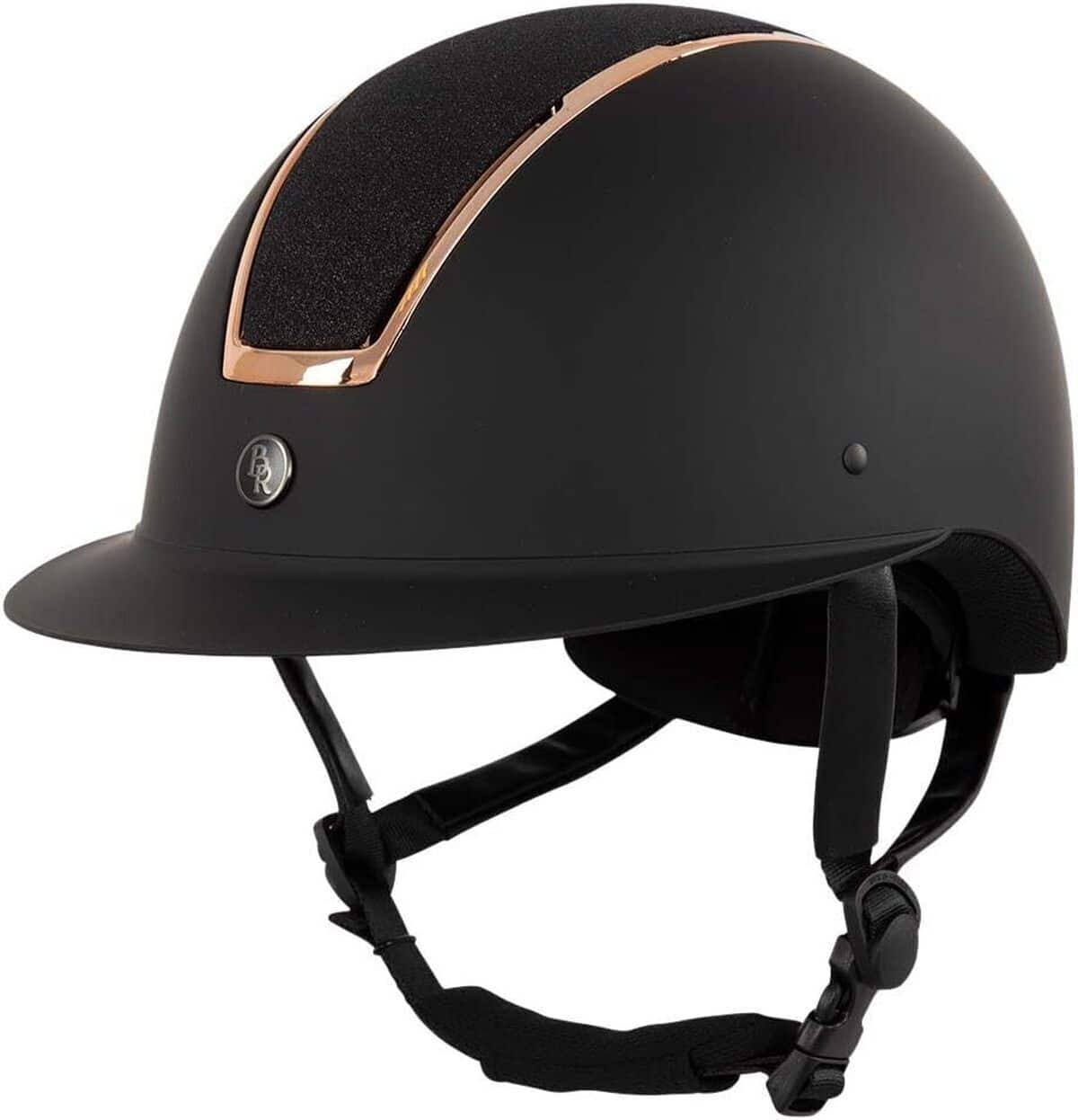 Test de la bombe d'équitation Bieman de Haas BR Omega noir/rose