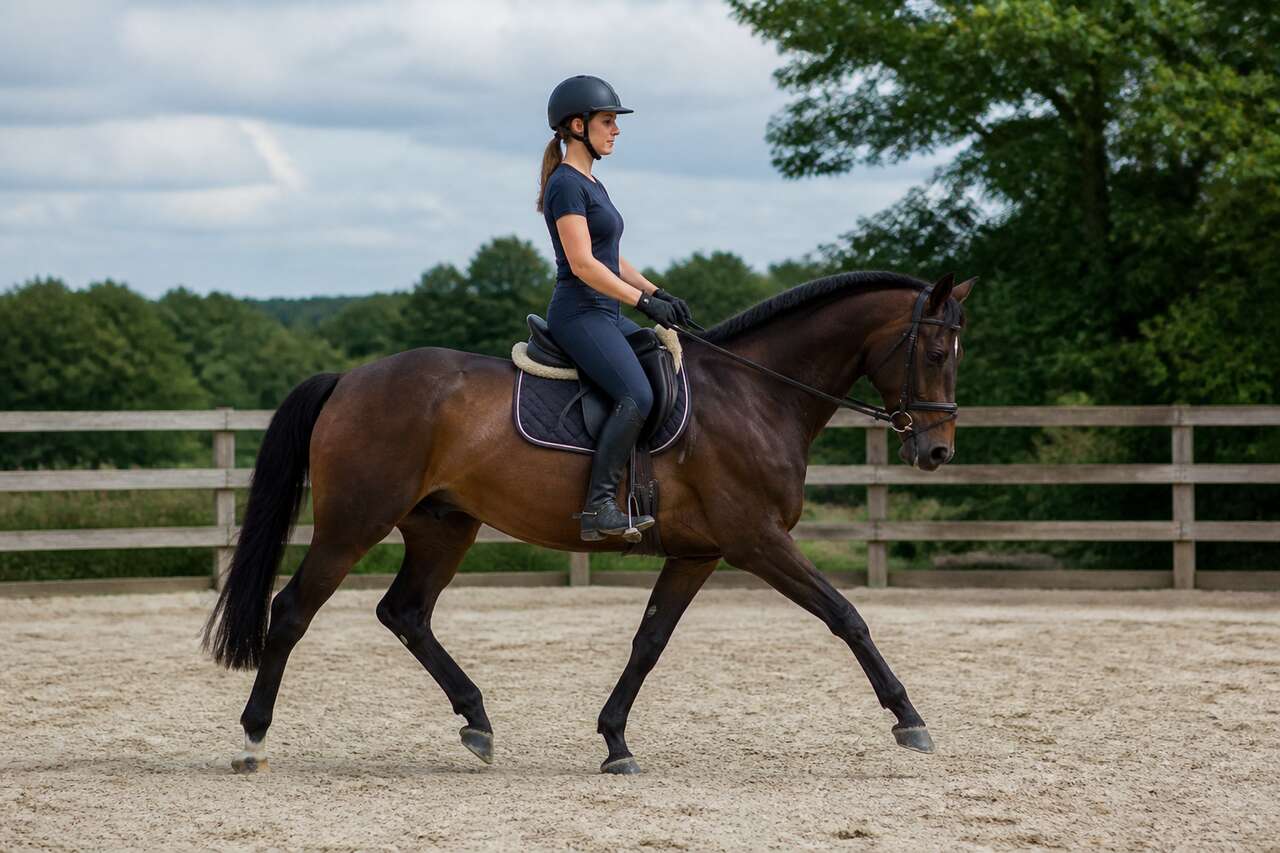 Ce qui se passe au trot assis : comprendre le rebond