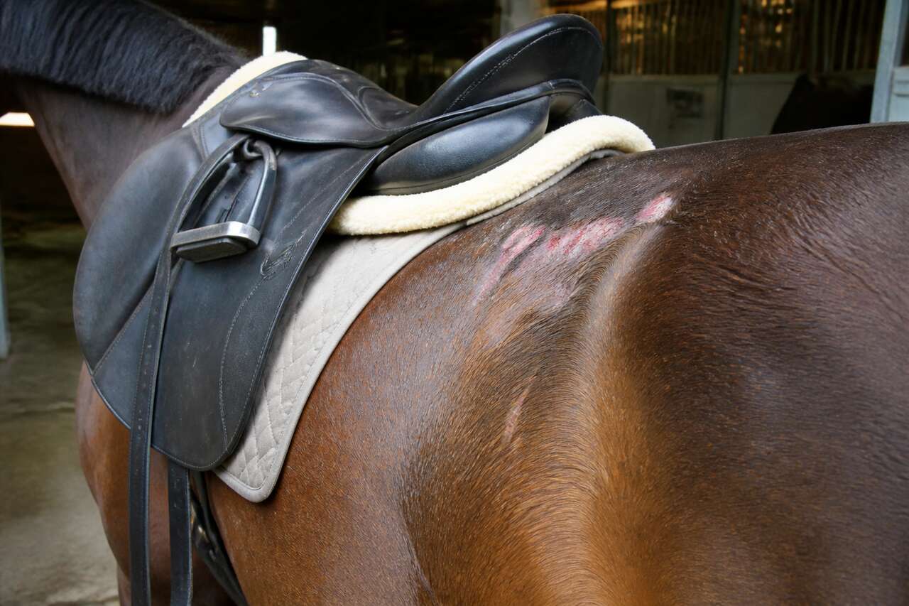 Conséquences d'une selle mal adaptée pour votre cheval