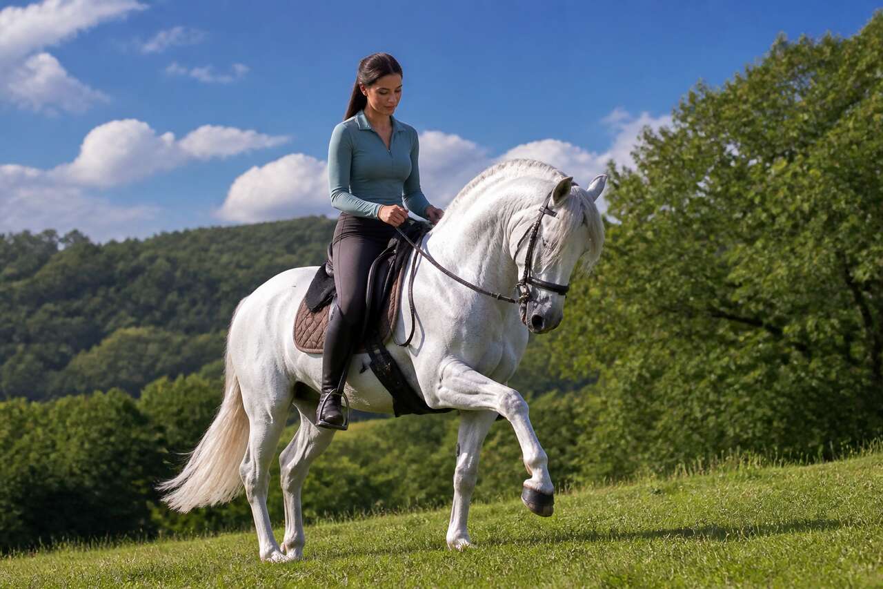 Dressage en extérieur : bienfaits et exercices pour votre cheval