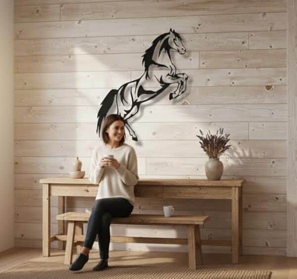 Découvrez l'avis complet sur la décoration murale Dekadron Cheval 43x101cm noir. Un tableau design et élégant pour sublimer votre intérieur avec style.