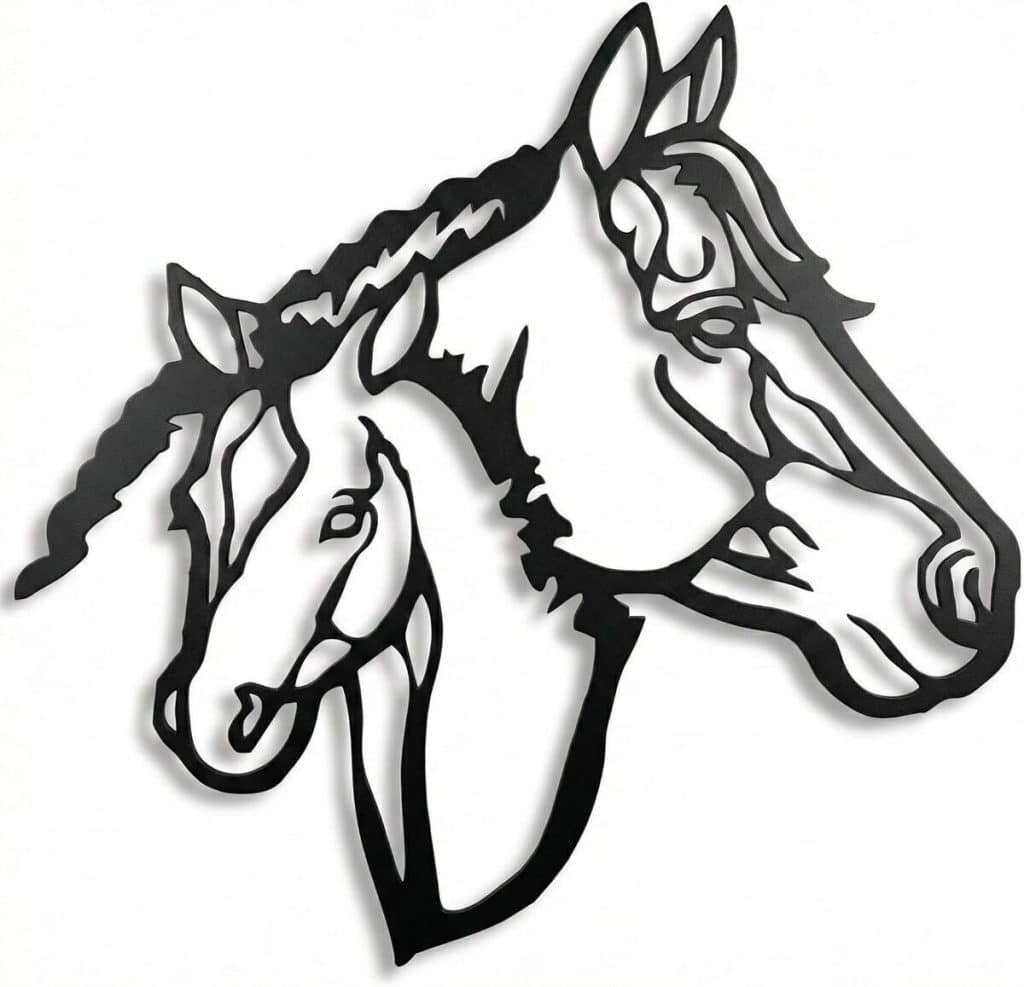 Avis sur la décoration murale cheval Dekadron (76 x 71 cm)