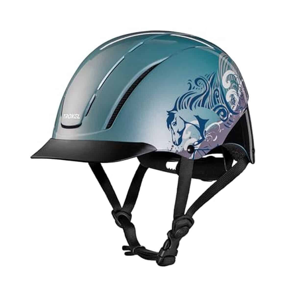 Test : casque d'équitation Troxel Spirit, sky dreamscape taille S