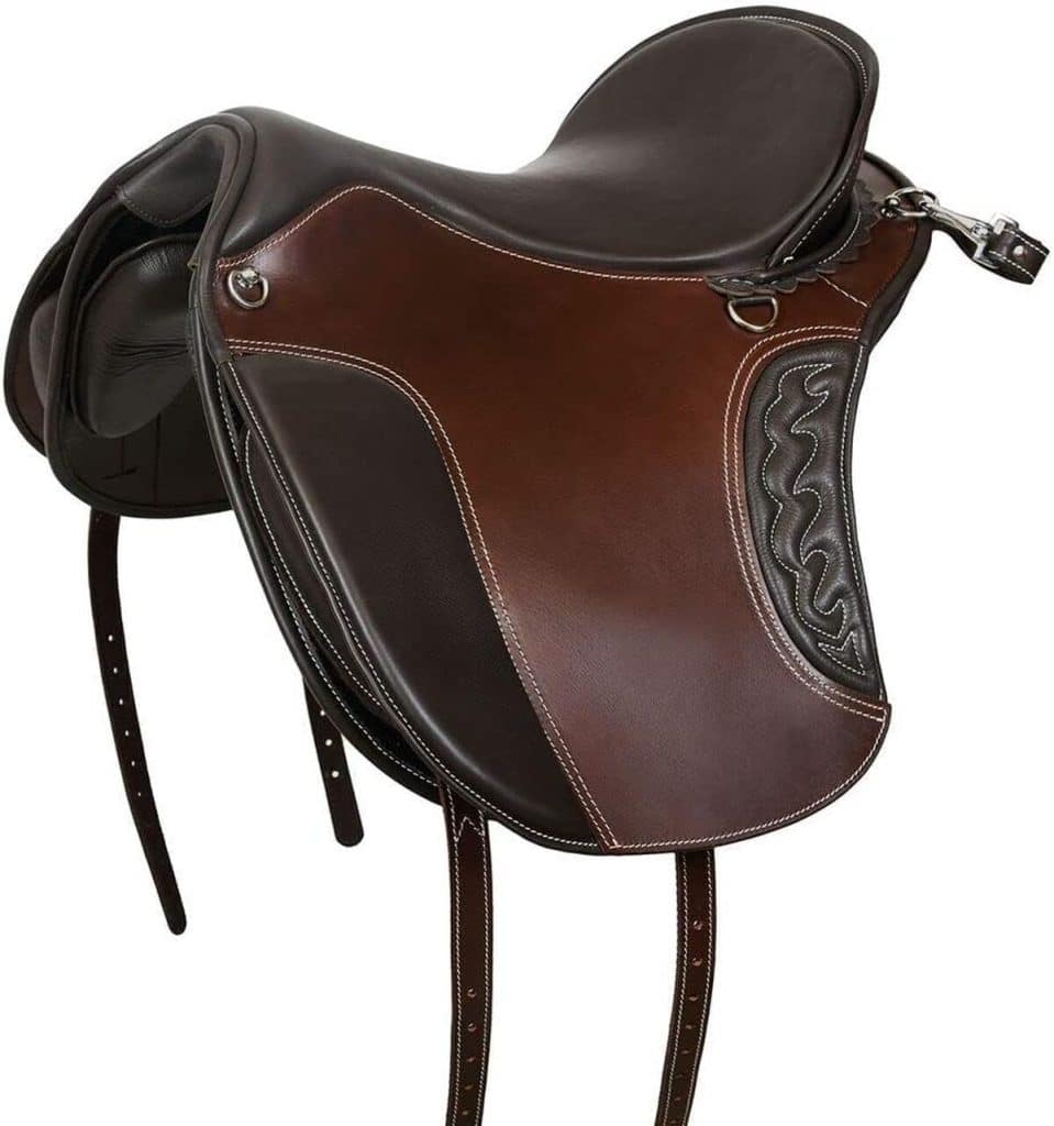 Test de la selle d'équitation sans arbre A&M Reitsport 1125 taille 17