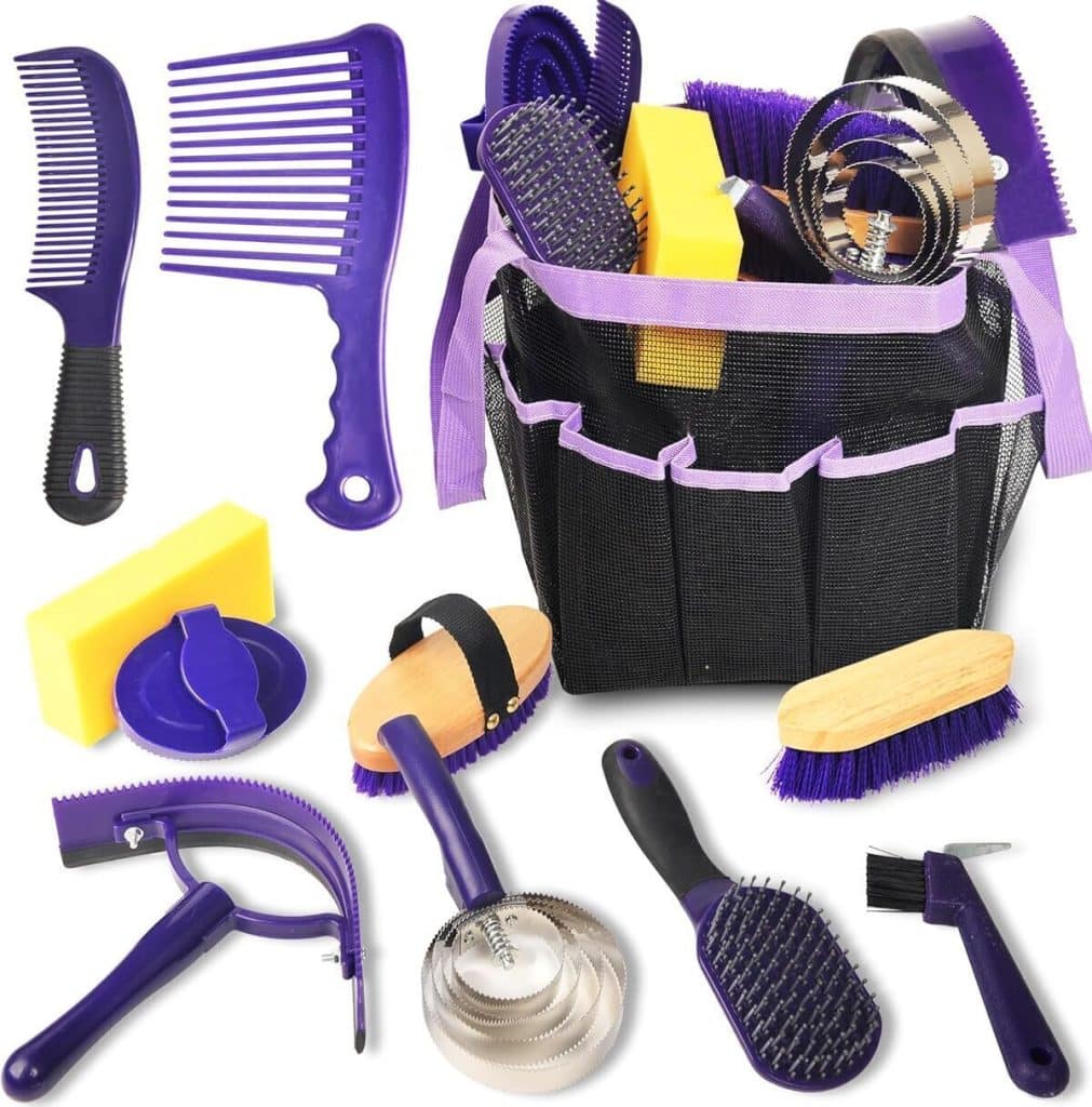 Test du kit de toilettage KUNBEIEN : 11 pièces essentielles pour chevaux