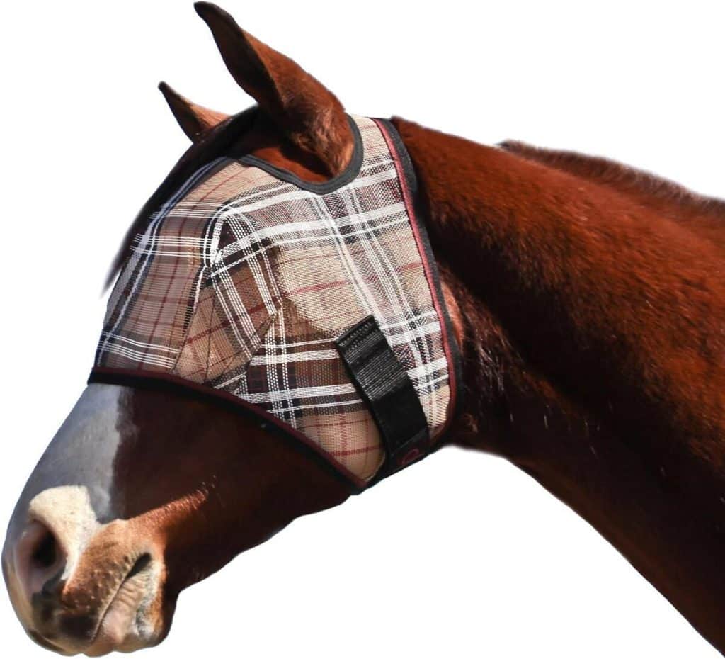 Test du masque anti-mouches Kensington KPP deluxe plaid noir moyen