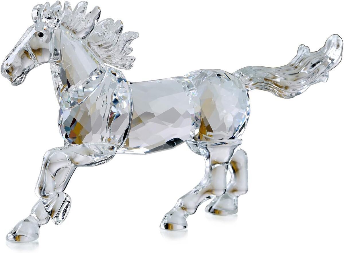 Avis sur la figurine de cheval en cristal noir réaliste