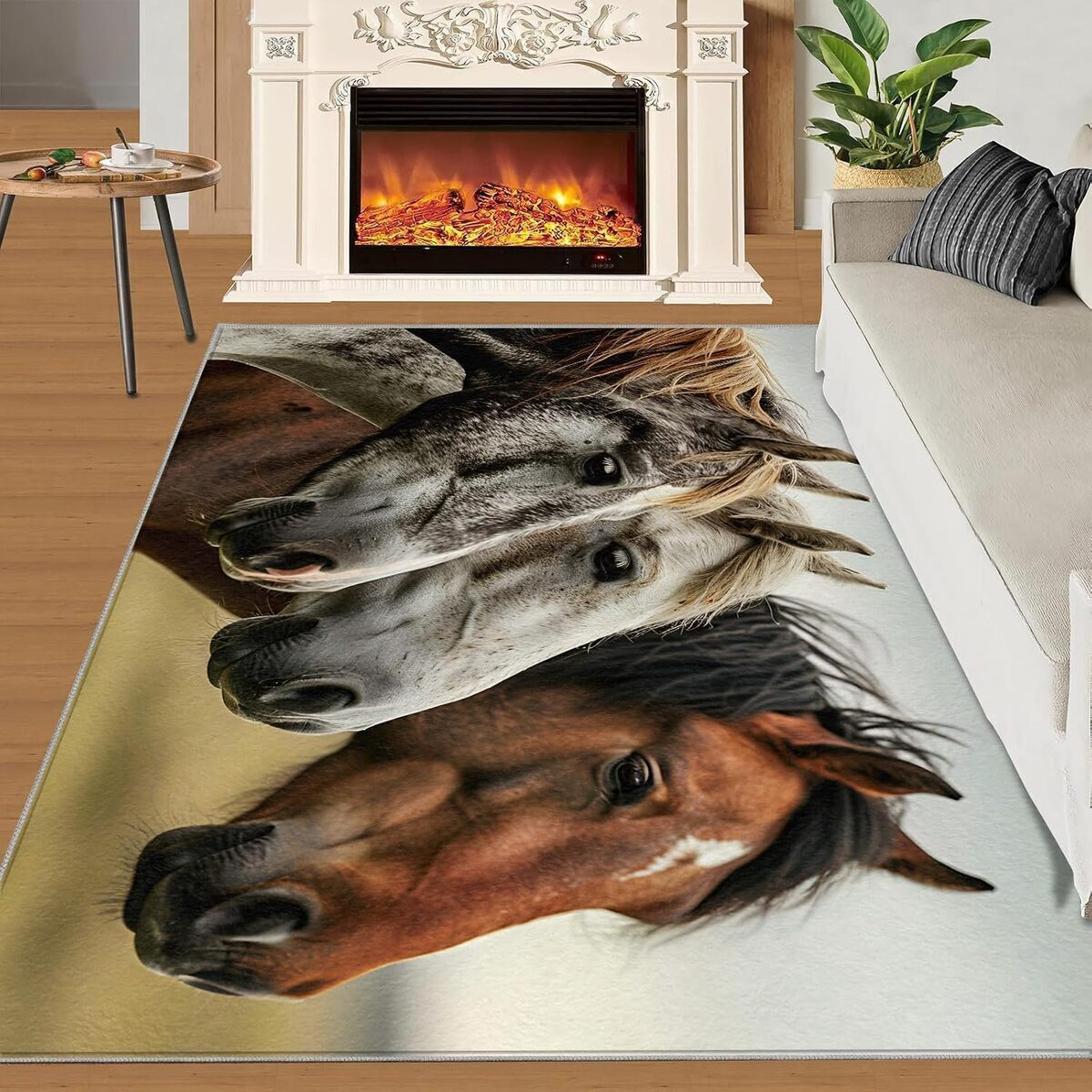 Avis sur le tapis SANSJI cheval vert prairie 180x200 cm