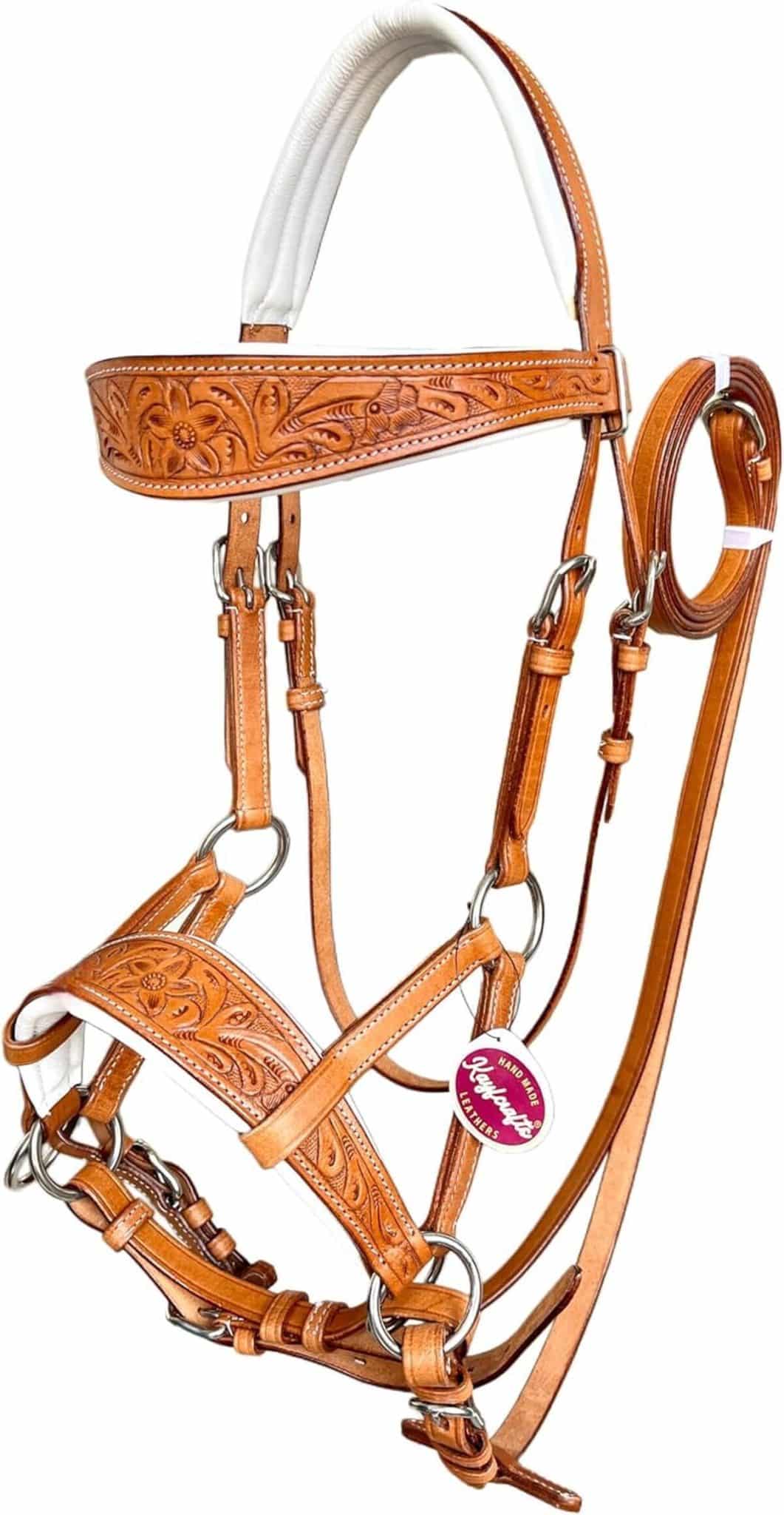 Test : bride latérale Kayfcrafts en cuir avec outils floraux