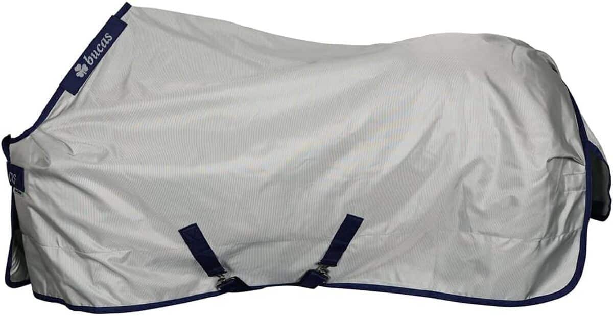 Test : couverture d'extérieur Bucas Power Turnout Medium 150 g argent