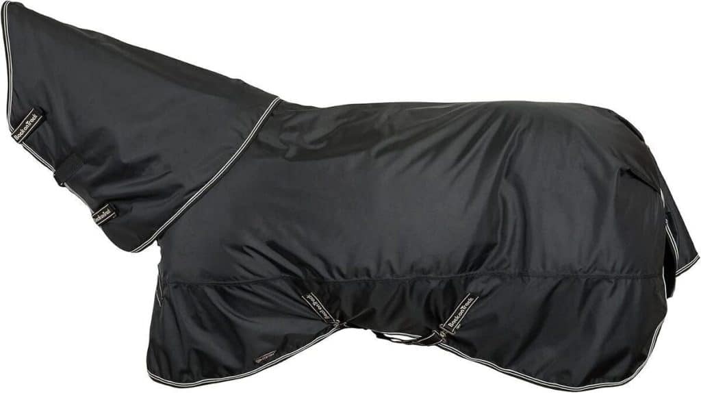 Test de la couverture Back on Track Obsidian 150g pour cheval